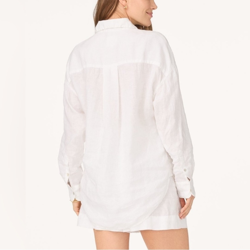 unsubscribed Boyfriend Button-Down Shirt Cotton Size Medium - Picture 2 of 8